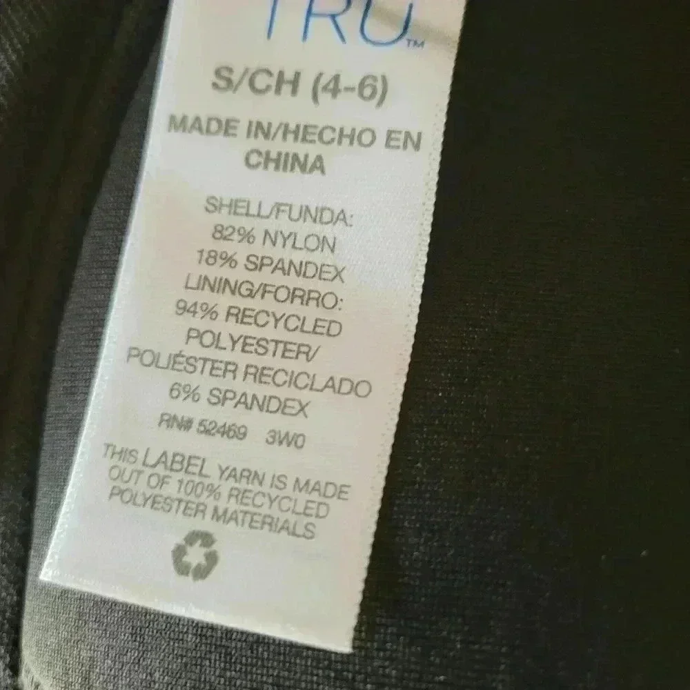Time and Tru Bikini Top S/CH 4-6 NWT - Picture 3 of 3